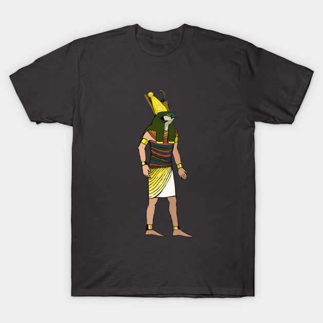 Ancient Egyptian Painting - Horus, the Falcon God T-Shirt by PatrioTEEism